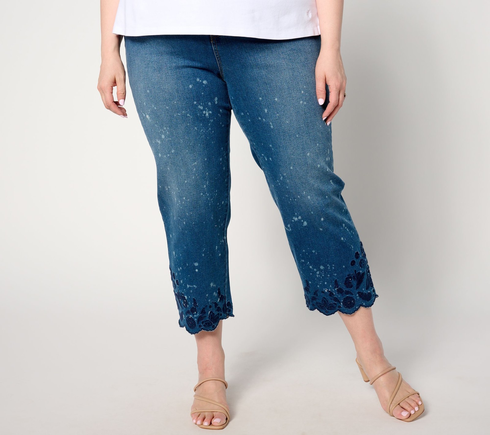 LOGO by Lori Goldstein Women's Petite Pants 6P Special Edition Blue A647500