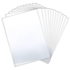 12 Pcs 8 1/2" x 11" Rigid Print Protectors - Clear Toploaders - Hard