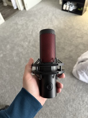 HyperX QuadCast Red LED USB Cardioid Microphone - Black