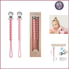 Pacifier Clips Baby Girls - Paci Clip Soothe Baby Binky Holder for Shower Bir...