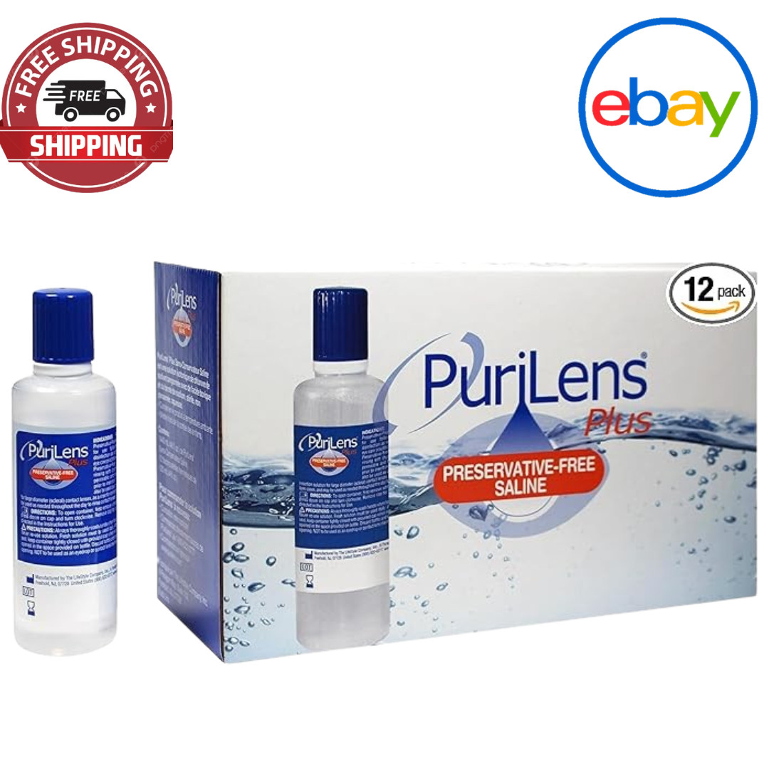 Purilens Plus Preservative-Free Contact Lens Saline 120ml (4