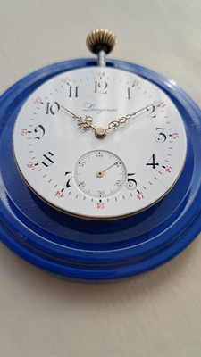 Longines 19.75 Taschenuhrwerk funktioniert Einstellung bei 12