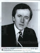 1987 Press Photo David Frost, American Broadcasting Company Host for Royal Gala