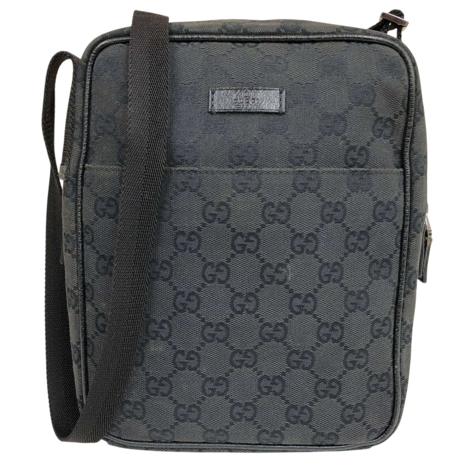 Borsa a tracolla Gucci originale logo GG 122759 tracolla tela pelle Made in Italy