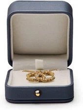 Oirlv Premium Leather Necklace Pendant Box Velvet Earring/Pendant 