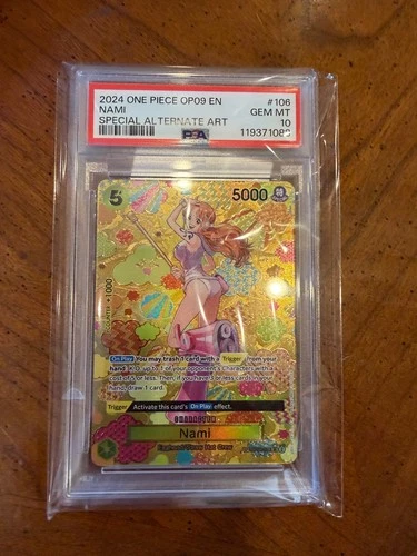 2024 One Piece Nami SP Emperors in the New World OP09 English OP08-106 PSA 10