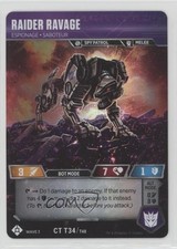 2019 Transformers TCG Wave 3: War For Cybertron Siege I Raider Ravage #CTT34