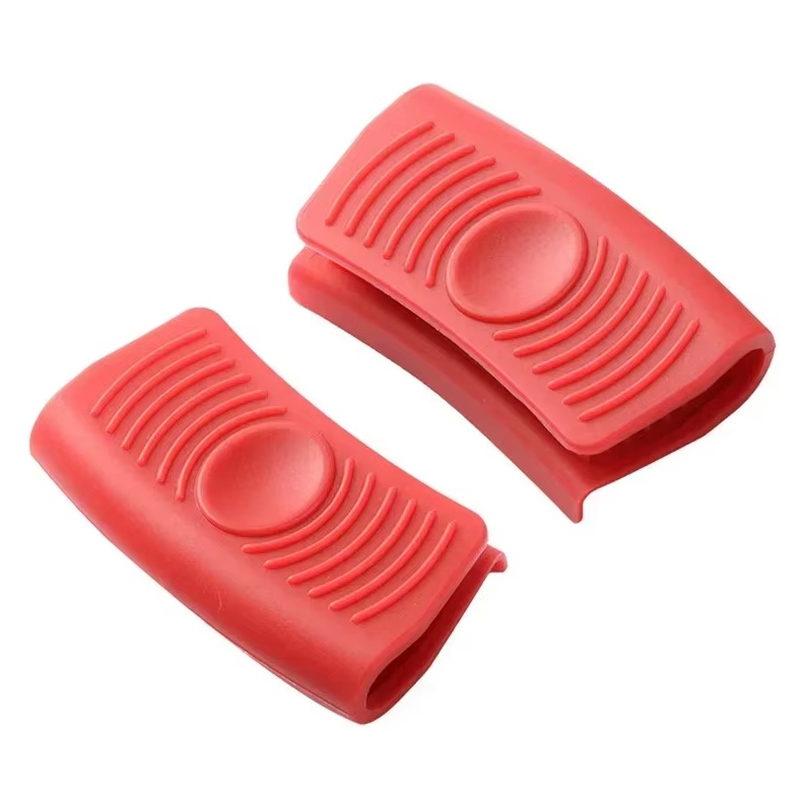 Silicone Assist Handle Holders Insulated Hot Pot Handles for Cast Iron Wok Pan F