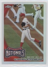 2010 Topps Update Chrome Refractor RC Box Loader Stephen Strasburg #CHR67 tp9