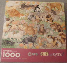 1000 JIGSAW PUZZLE 20X27 CATS COLOR Springbok HALLMARK  PZL-6117 - 12 YEARS