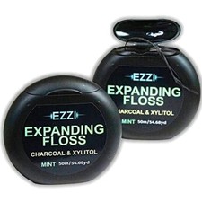 Mint-Flavored Expanding Dental Floss with Xylitol - 327 Feet of Plaque Defense