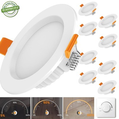 6-20x LED Einbaustrahler Flach 7W Einbauspot Deckenstrahler Deckenspot Dimmable