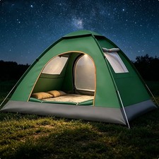 Instant Pop Up Tent 4 Man Person Family Tent Waterproof Hiking Camping Tent