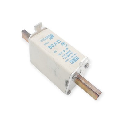 3 Stück Siba NH0 Sicherungseinsatz 2038404 50A 1000V 100kA gR VDE 0636/23