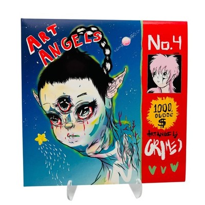 Grimes iv Art Angels 2015/2020 限定8部 入手困難 Grimes Art Angels Vinyl LP Record with Art Prints Inserts 4AD 2015