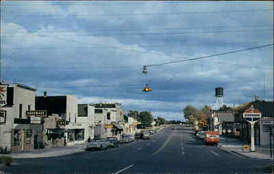 #ad Mesick Michigan MI Standard Oil Gas Station Camper Vintage Postcard $5.80