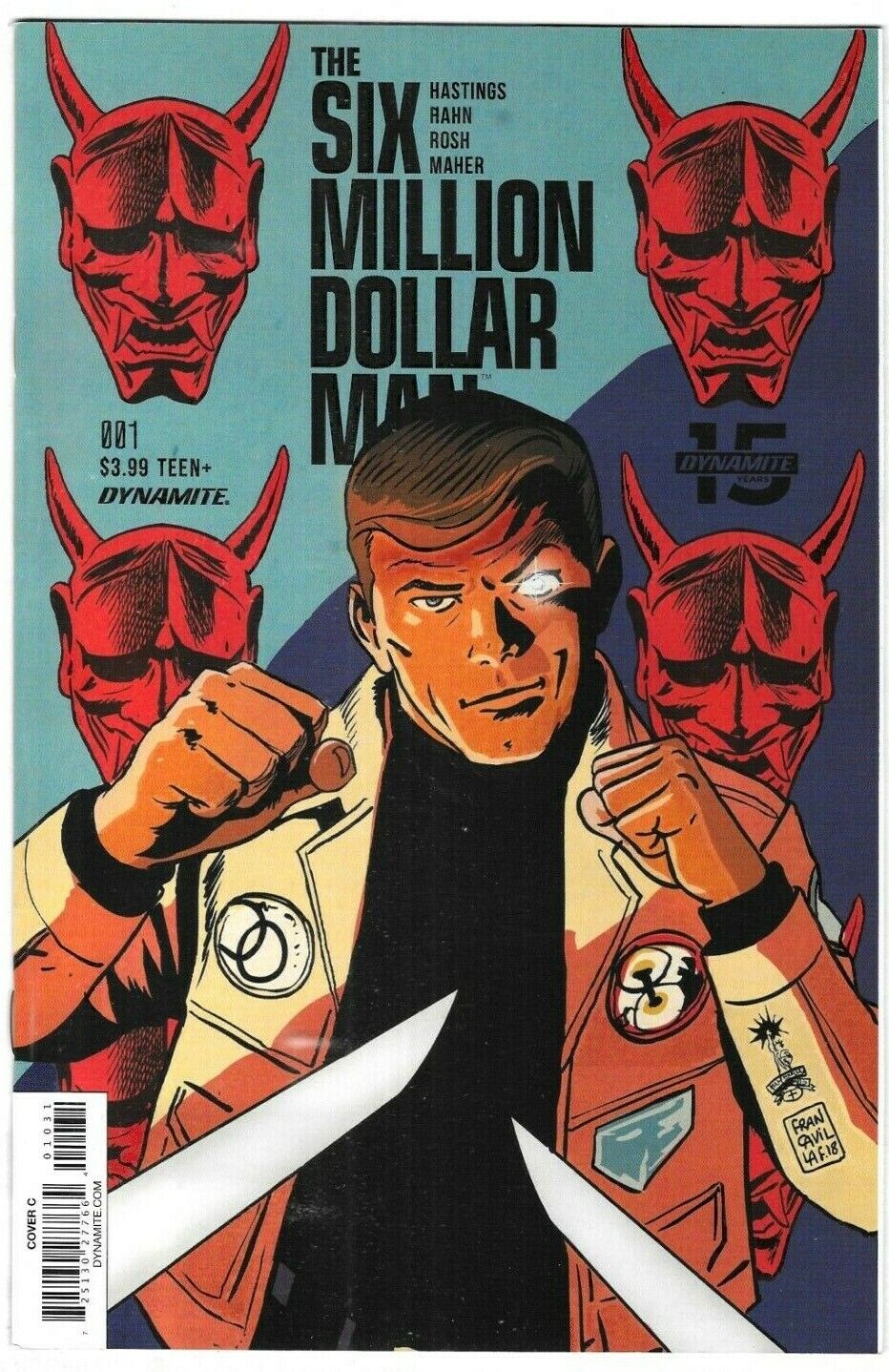 Six Million Dollar Man Comic 1 First Print Cover C Francisco Francavilla 2019 