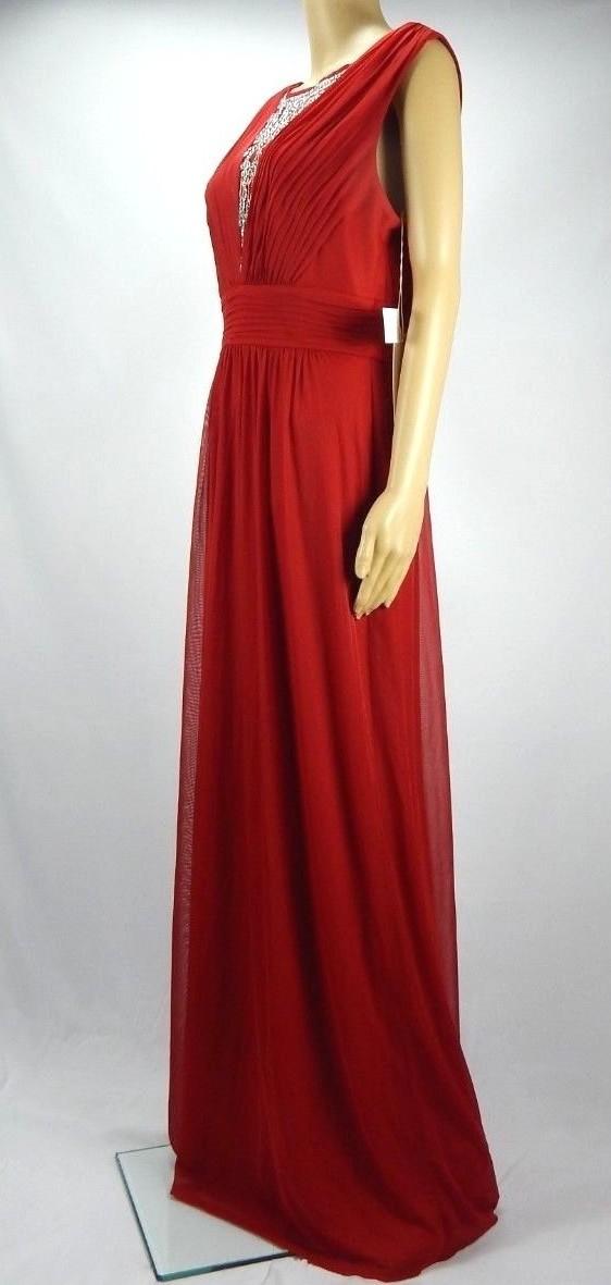 melrose sleeveless evening gown