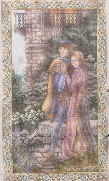 Leisure arts cross stitch chart Teresa Wentzler Romoe & Juliet 3426 - Image 2 of 2