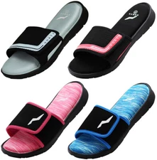 NORTY Women's Memory Foam Footbed Sandals Beach, Pool, Shower Runs 1 Size Small