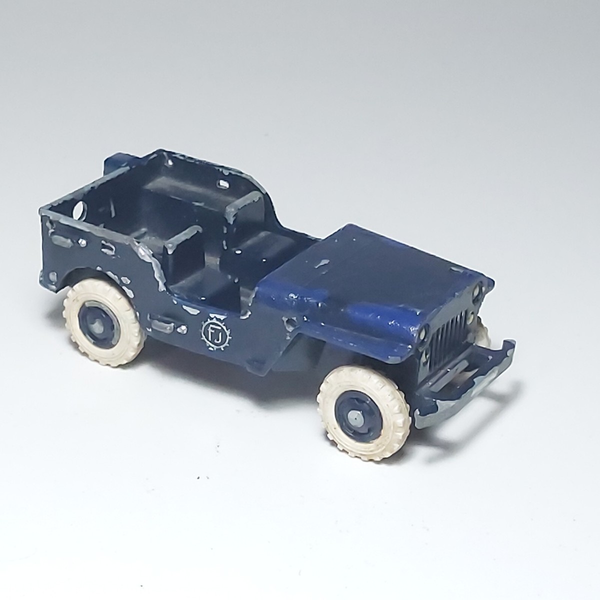 RARE ++ FRANCE JOUET GEVARM 1:43 - JEEP WILLYS CAPOTE - A REPARER To repair