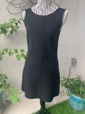 Dolce & Gabbana D&G Black Mini Sheath Dress Short Wool Sleeveless Small IT38/2-4