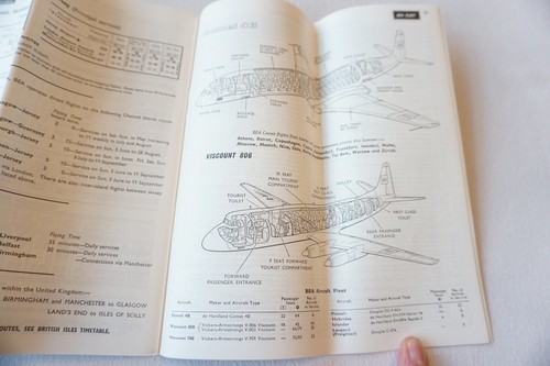 1956-61 BEA International Routes Airline Aviation Timetable Schedule Collection - Picture 10 of 12