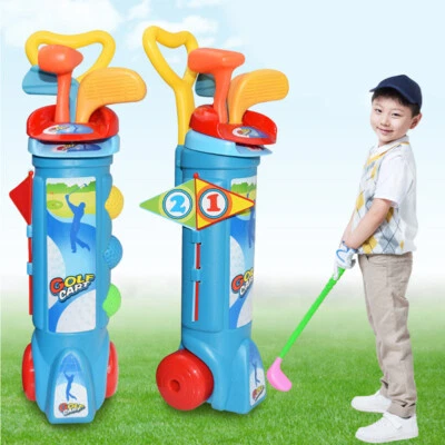 Minigolfschläger Spielzeug Set Indoor Outdoor Kinder Freizeit Sport Praxis Kunststoff UK