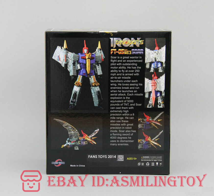 FansToys FT-05 Soar G1 DINOBOTS Swoop Blue Reissue Action