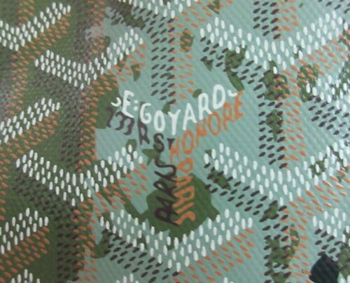 GOYARD Canopee PM Saint Louis Tote Bag Pouch Khaki Green Shopping Purse Auth New - Picture 5 of 11
