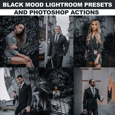 Black Mood Lightroom-Voreinstellungen und Photoshop-Aktionen