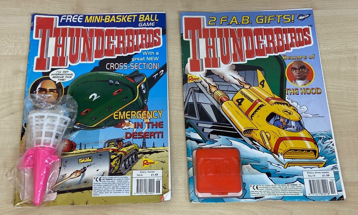 Set of 9 Thunderbirds Magazine/Comic inc. 6, 12, 14, 16, 17, 18
