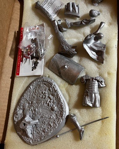 RÖMISCHE LEGIONÄR RUHEN 125AD 90MM ANDREA MINIATUREN WEISSMETALL - Bild 9 von 9
