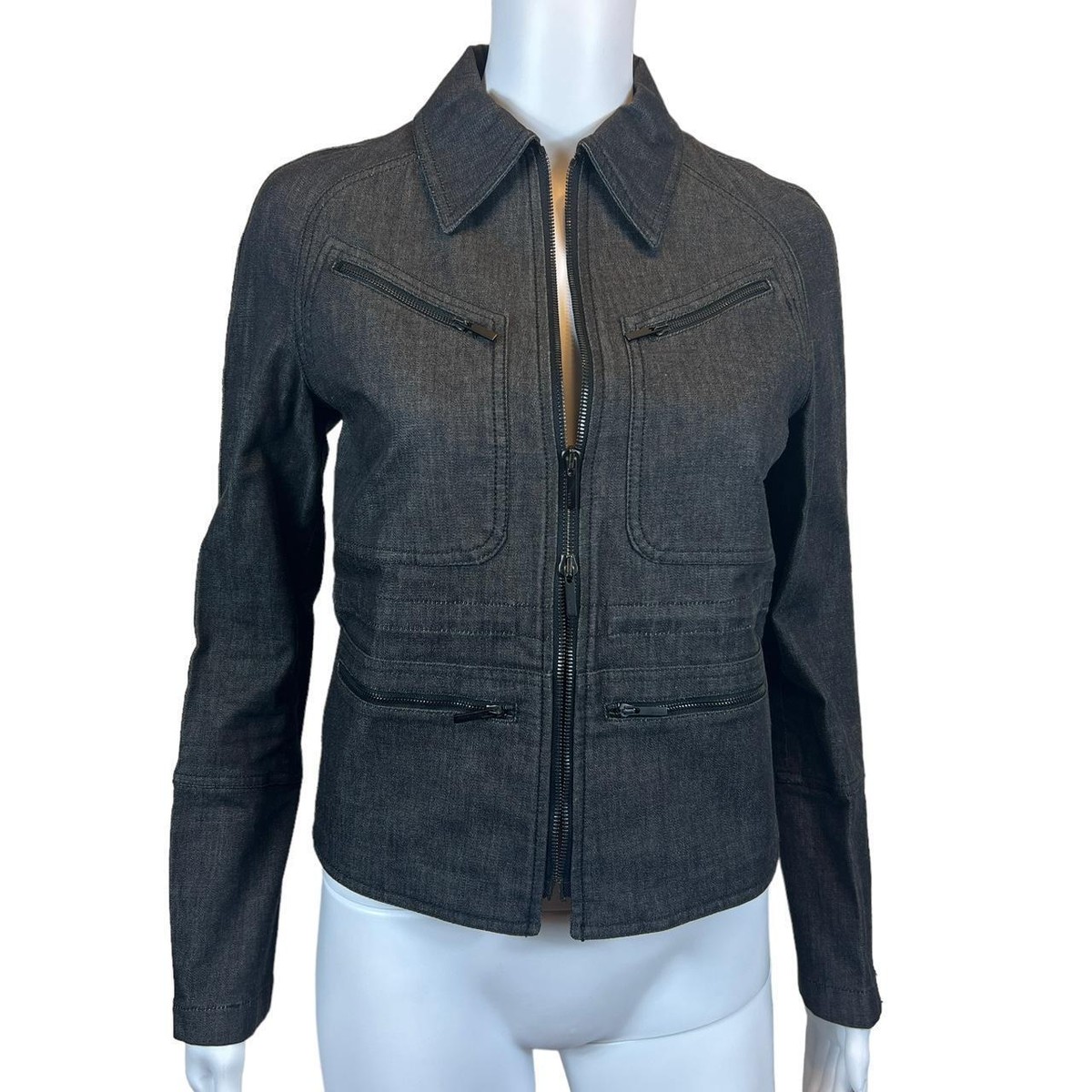 ジャケット・アウター GUCCI Tom Ford 1998 Black Denim Jacket