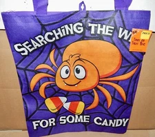 Halloween Trick Or Treat Bags You Choose 16" x 14" Cute Sayings Reusable 182B