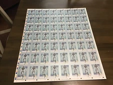 MFX Robots Playing Cards Uncut Sheet printed by USPC in Cincinnati