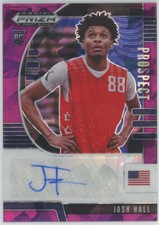 2020-21 Prizm Draft Picks Prospect Purple Ice #PA-JH Josh Hall RC Auto 56/99
