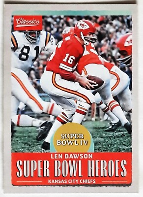 Len Dawson 2017 Classics Super Bowl Heroes Super Bowl IV KC