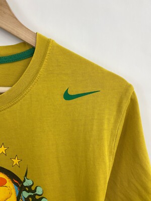 🇧🇷 Nike Brazil Bird Soccer T-Shirt Rare Retro Hype Y2K size L