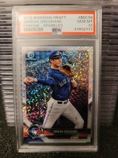 2018 Bowman Draft Chrome Sparkles Jordan Groshans #BDC56 PSA 10 GEM MT