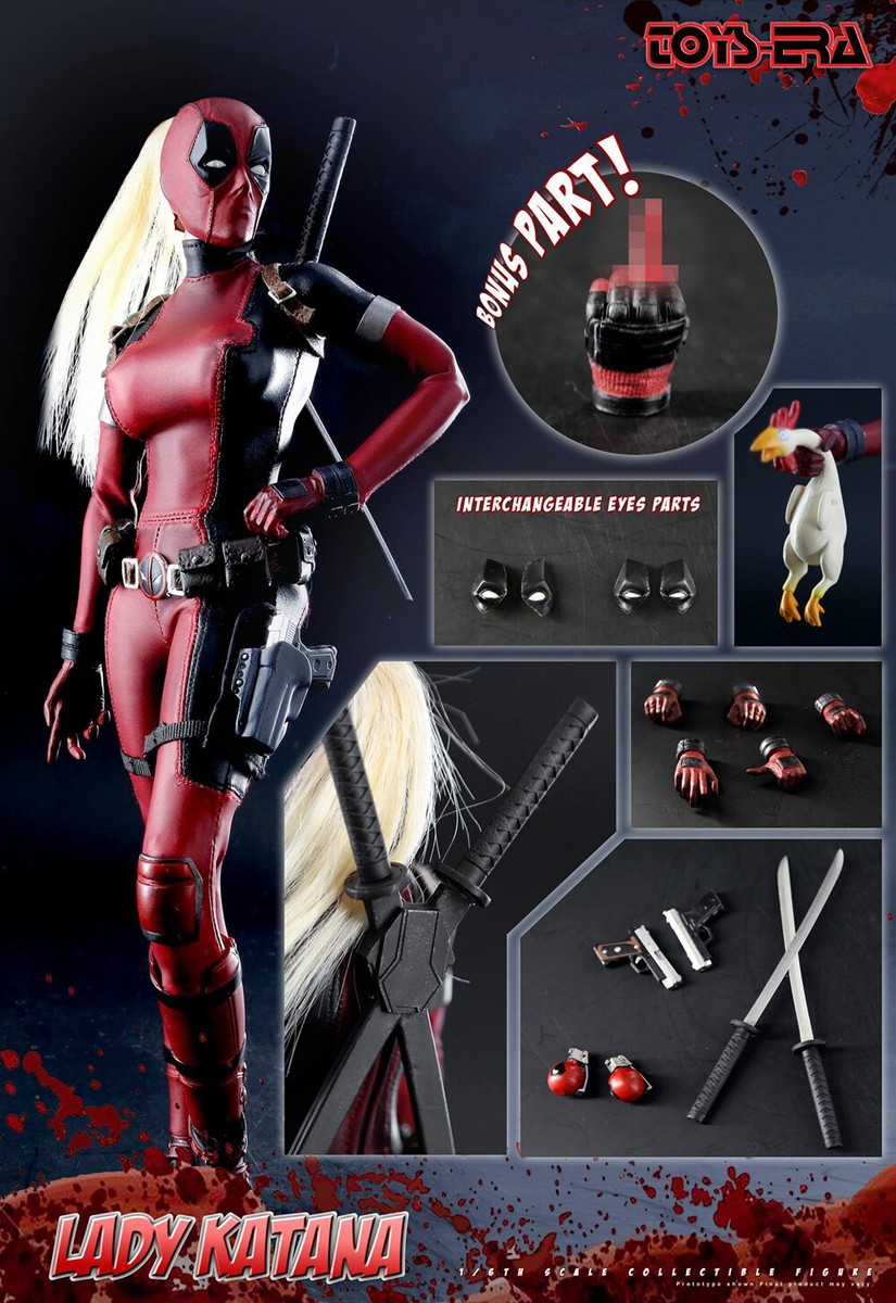 Toys Era Lady Deadpool Lady Katana 1/6 Scale Action Figure Toys Era Lady Deadpool Lady Katana 1/6 Scale Action Figure