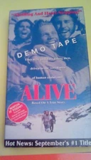 Alive RARE Demo Tape 1993 VHS true story rugby team Andes Mountains plane crash