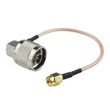 N plug male right angle to SMA male RF pigtail cable RG316 20cm for wifi radio