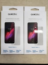 LOT OF 2 - QUICKCELL T-Mobile TCL REVVL 4 Tempered Glass Screen Protection