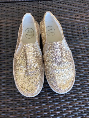 gold glitter jack rogers