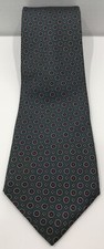 Mario Valentino Geometric Necktie 56"LX3.5"W MADE IN USA 100% Silk