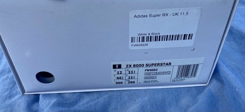 Adidas ZX 8000 Superstar 2020 New & Boxed Deadstock Sneaker UK11.5 US12 - Picture 8 of 8
