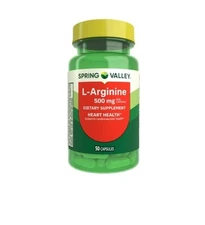Spring Valley L-Arginine Amino Acid Supplement 500 mg 50 Count