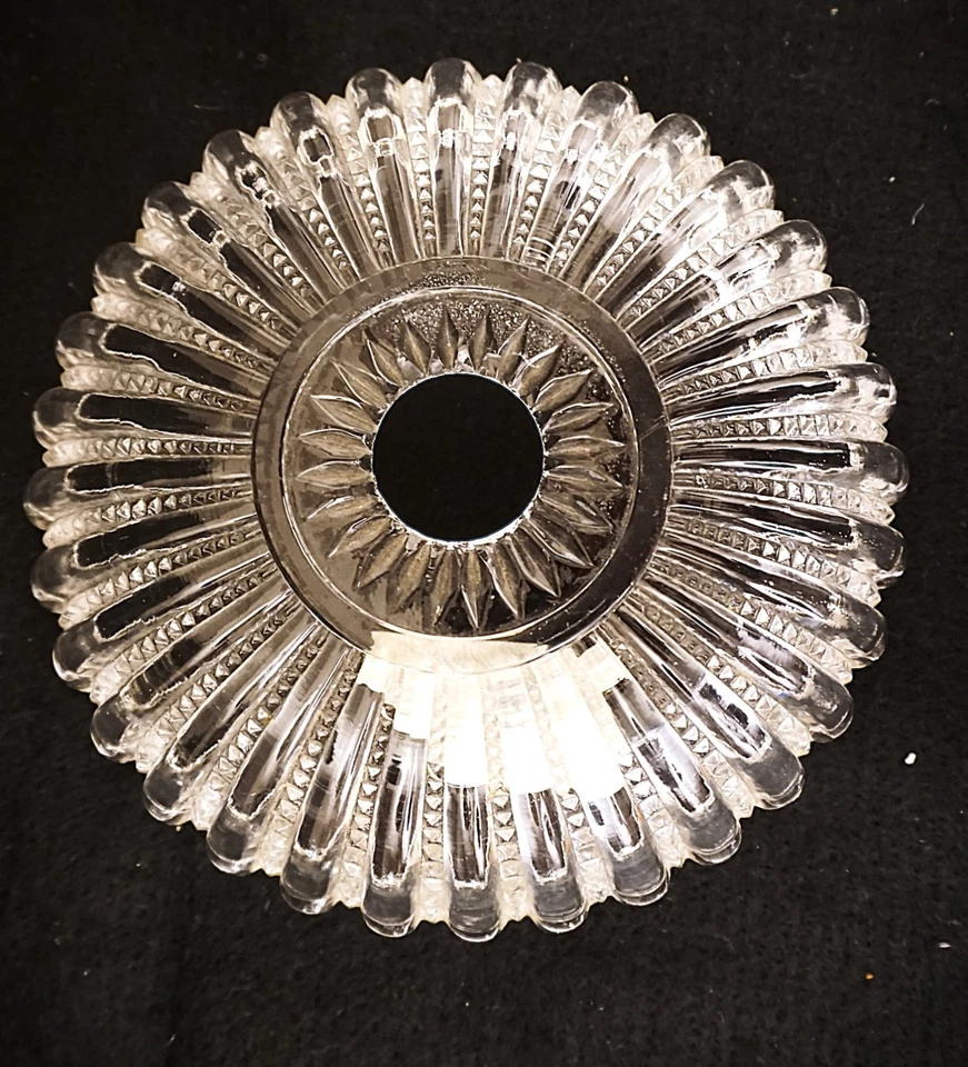 Antigua araña de repuesto de prisma bobeche de cristal Baccarat Portieux 7" Foto 3 de 4