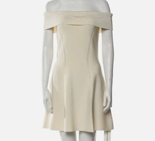 Zimmermann Women's Ivory Matchmaker Knit Panelled Mini Dress Size 1